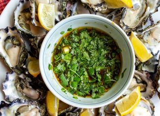 Oysters with Zesty Vietnamese Dressing