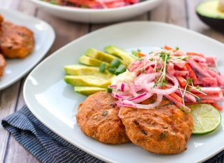 Salmon Beetroot Cakes With Pretty Pink Slaw (Whole30, Paleo)