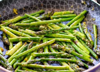 Sautéed Asparagus With Orange & Ginger