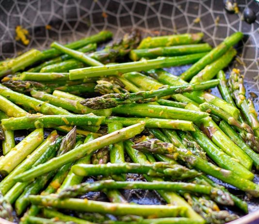 Sautéed Asparagus With Orange & Ginger