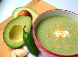 Chilled Guacamole Soup (Low Carb and Gluten Free)
