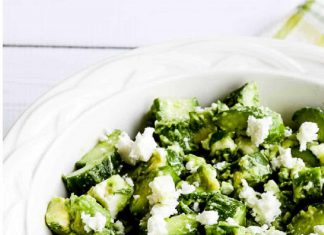 Cucumber Salad with Avocado and Feta