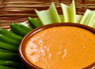 Roasted Red Pepper Dip with Feta