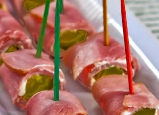 Ham and Pickle Roll Ups