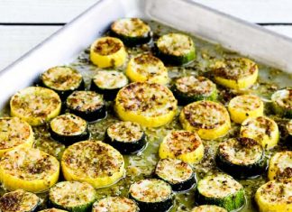 Summer Squash with Pesto and Parmesan