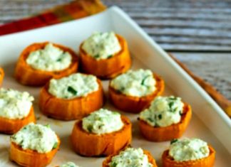 Sweet Potato Appetizers with Feta (VIDEO)