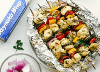 Garlic Ranch Chicken Skewers