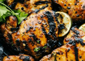 Grilled Honey Lime Cilantro Chicken