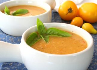 Roasted Golden Tomato Soup – Low Carb and Gluten-Free