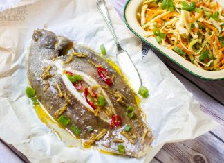Baked Lemon Sole With Ginger & Chilli Sauce