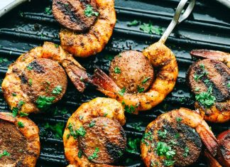 Easy and Amazing Cajun Shrimp and Sausage Skewers