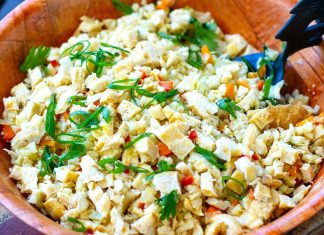 Cauliflower Egg Fried Rice (Paleo, Whole30, Low-Carb)