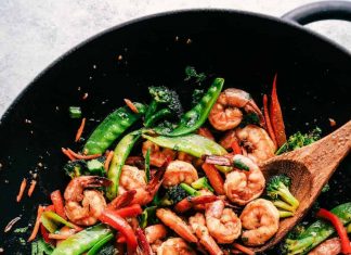 15 minute Garlic Shrimp Stir Fry