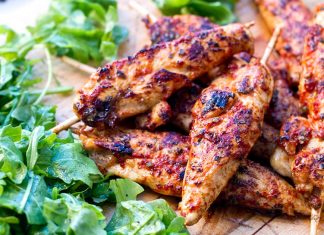 Grilled Chicken Tenders With Marjoram & Tomato Marinade