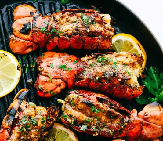 Grilled Cajun Garlic Butter Lobster Tails