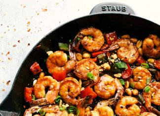 Awesome Kung Pao Shrimp