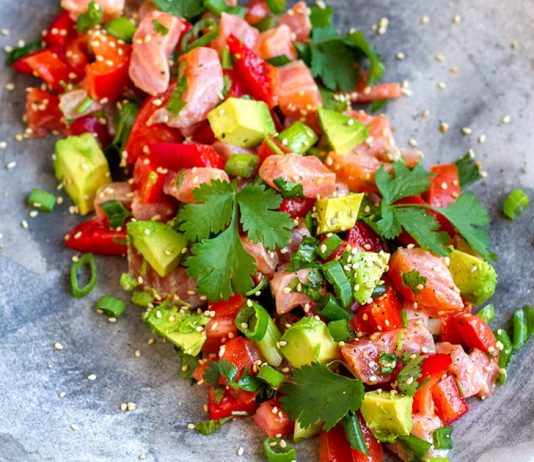 Lomi-Lomi Salmon & Avocado Salad