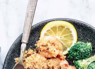Crunchy Baked Parmesan Garlic Shrimp