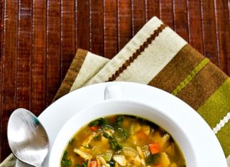 Slow Cooker Turkey Soup with Spinach and Lemon