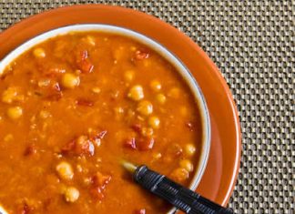Red Lentil and Chickpea Soup