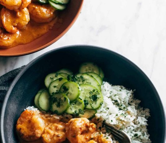 Chipotle Orange Shrimp with Cilantro Rice Recipe