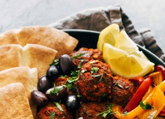 Harissa Meatballs with Whipped Feta Recipe