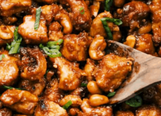 Slow Cooker Cashew Chicken Recipe