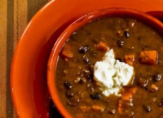 Black Bean and Sweet Potato Soup