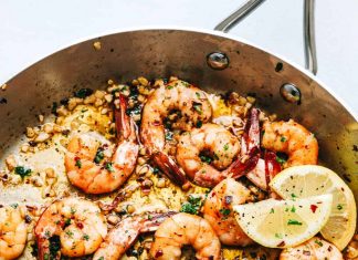 Brown Butter Spicy Garlic Shrimp