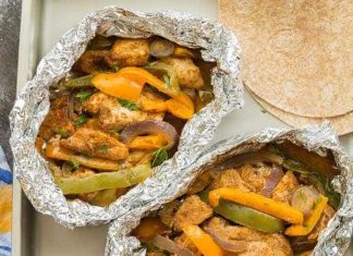 Chicken Fajita Foil Packets