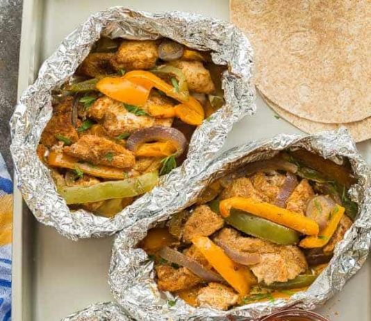 Chicken Fajita Foil Packets
