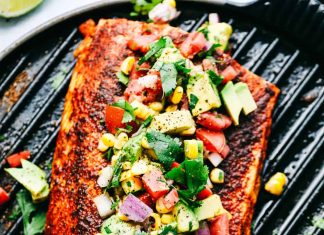 Awesome Grilled Salmon with Avocado Salsa