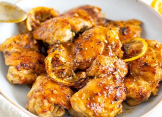 Honey Lemon Garlic Pepper Chicken Thighs