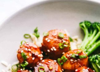 Honey Garlic Butter Scallops