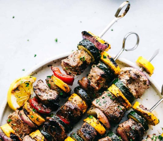 Grilled Tuscan Pork Skewers