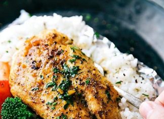 Foil Pack Honey Garlic Chicken