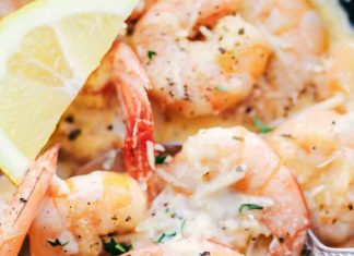 Creamy Parmesan Garlic Shrimp Pasta