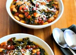 Slow Cooker Stew with Sausage, Beans, and Kale