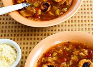 Slow Cooker Cabbage Soup with Sausage