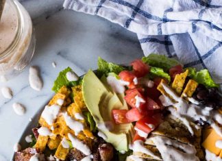 Southwest Grilled Chicken Salad with Candied Bacon