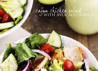 Cajun Chicken Salad with Avocado Ranch Dressing