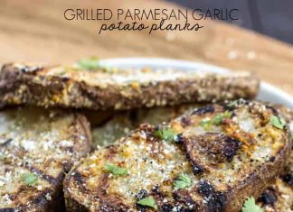 Grilled Parmesan Garlic Potato Planks