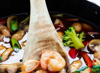 Wonton Shrimp Stirfry