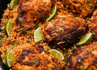 One Pan Chili Lime Chicken and Rice