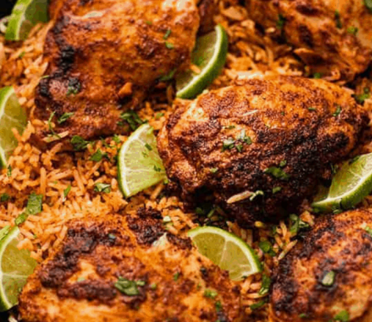 One Pan Chili Lime Chicken and Rice