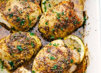 Best Baked Chickens Thighs Recipe with How To Instructions!