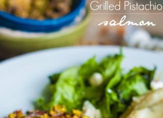Grilled Pistachio Salmon