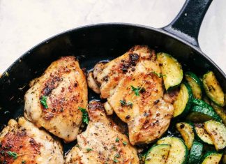 Buttery Garlic Herb Chicken with Zucchini