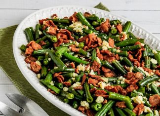 Instant Pot Green Beans with Bacon and Gorgonzola