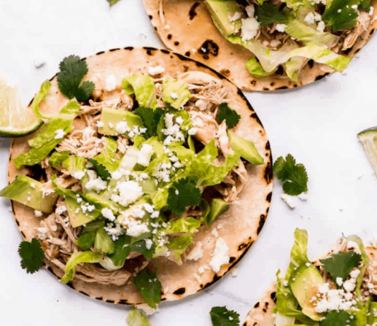 Instant Pot Salsa Verde Chicken Tacos